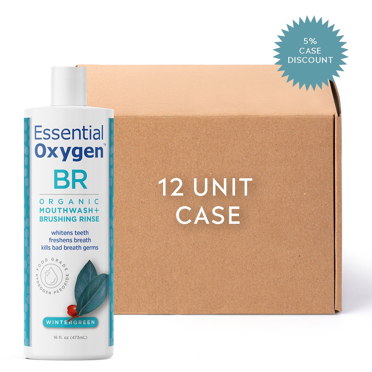 BR | Organic Mouthwash + Brushing Rinse | Wintergreen