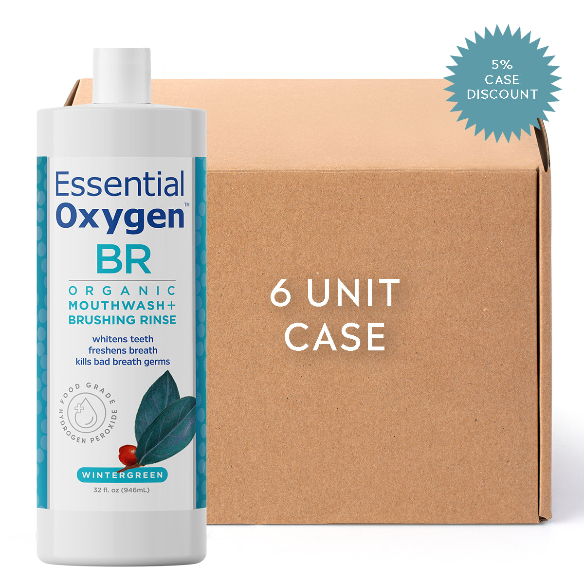 BR | Organic Mouthwash + Brushing Rinse | Wintergreen